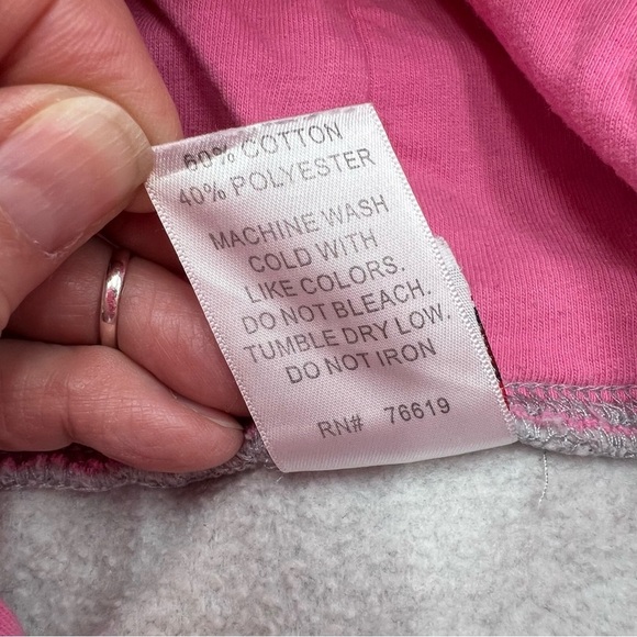 Kansas State Wildcats Hoodie Women’s L Gray Pink‎ Sweatshirt - Picture 6 of 6